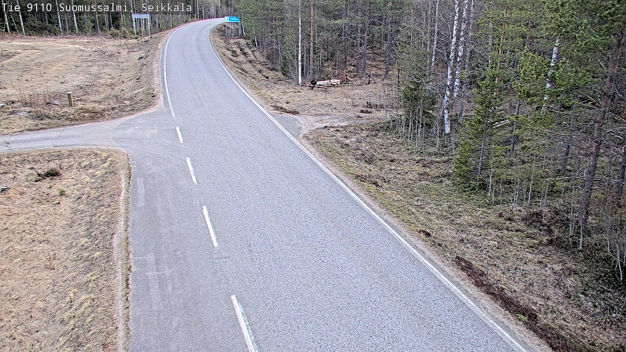 Weather Camera Image Road 9110 Suomussalmi, Seikkala, Suomussalmi, Kainuu