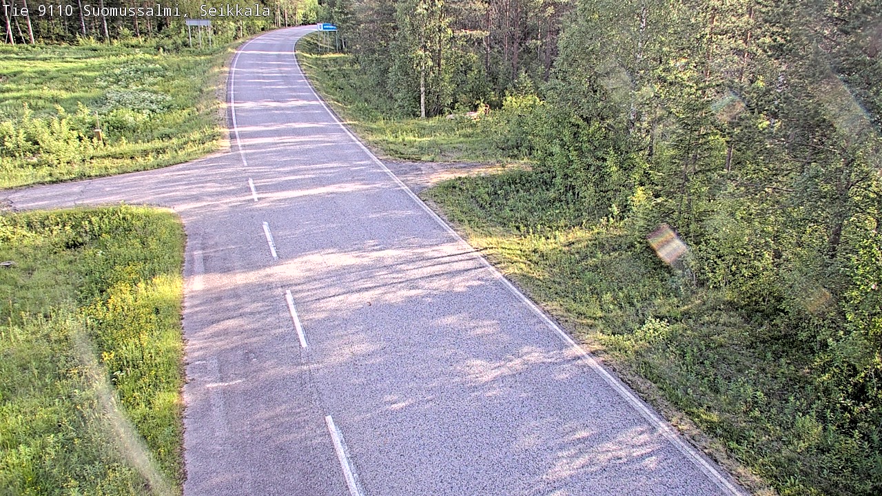 Weather Camera Image Road 9110 Suomussalmi, Seikkala, Suomussalmi, Kainuu