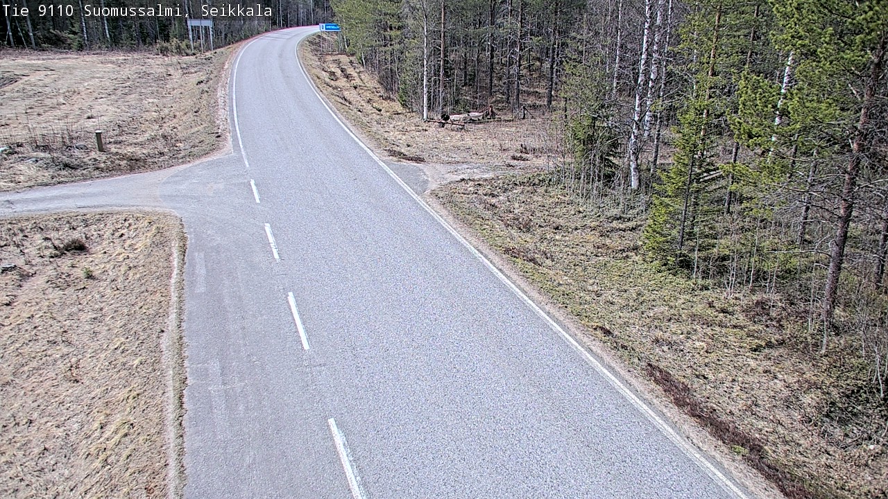 Weather Camera Image Road 9110 Suomussalmi, Seikkala, Suomussalmi, Kainuu