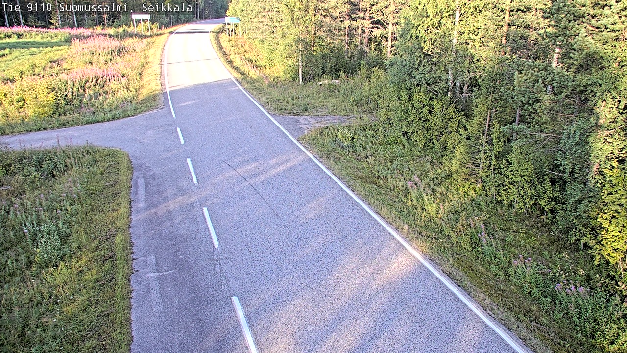Weather Camera Image Road 9110 Suomussalmi, Seikkala, Suomussalmi, Kainuu