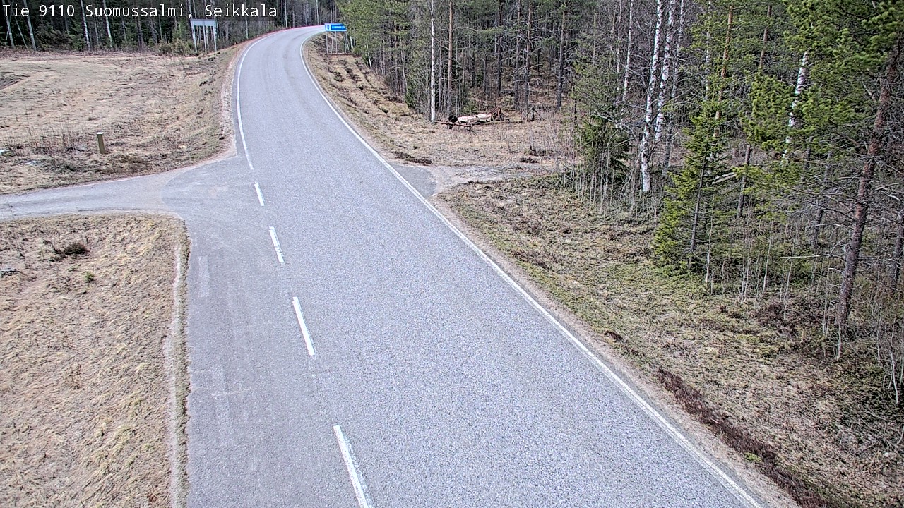 Weather Camera Image Väg 9110 Suomussalmi, Seikkala, Suomussalmi, Kainuu