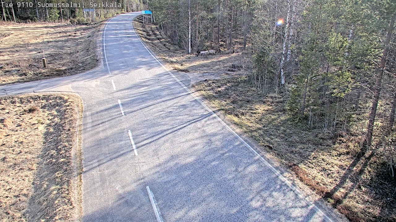 Weather Camera Image Road 9110 Suomussalmi, Seikkala, Suomussalmi, Kainuu