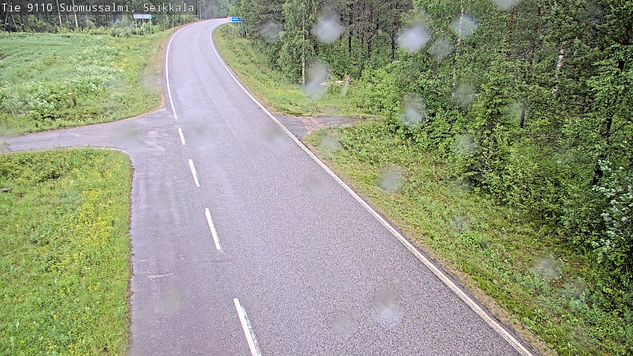 Weather Camera Image Väg 9110 Suomussalmi, Seikkala, Suomussalmi, Kainuu