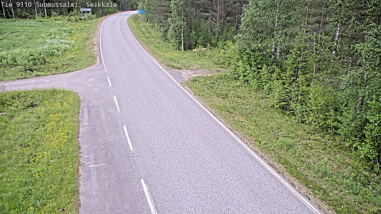 Weather Camera Image Road 9110 Suomussalmi, Seikkala, Suomussalmi, Kainuu