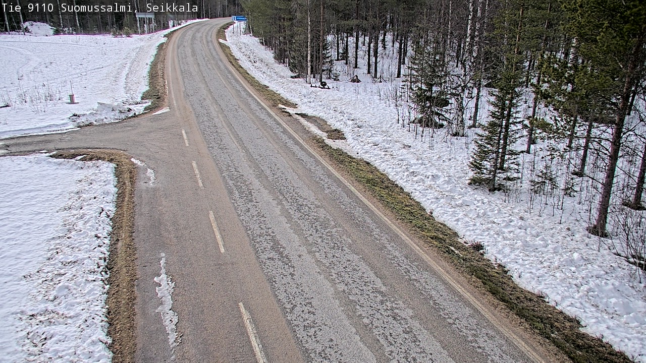 Weather Camera Image Road 9110 Suomussalmi, Seikkala, Suomussalmi, Kainuu