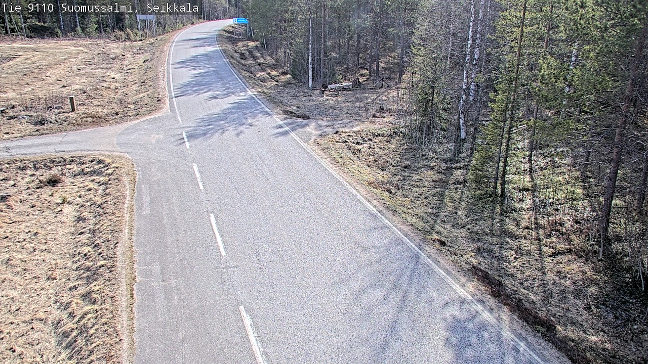 Weather Camera Image Road 9110 Suomussalmi, Seikkala, Suomussalmi, Kainuu