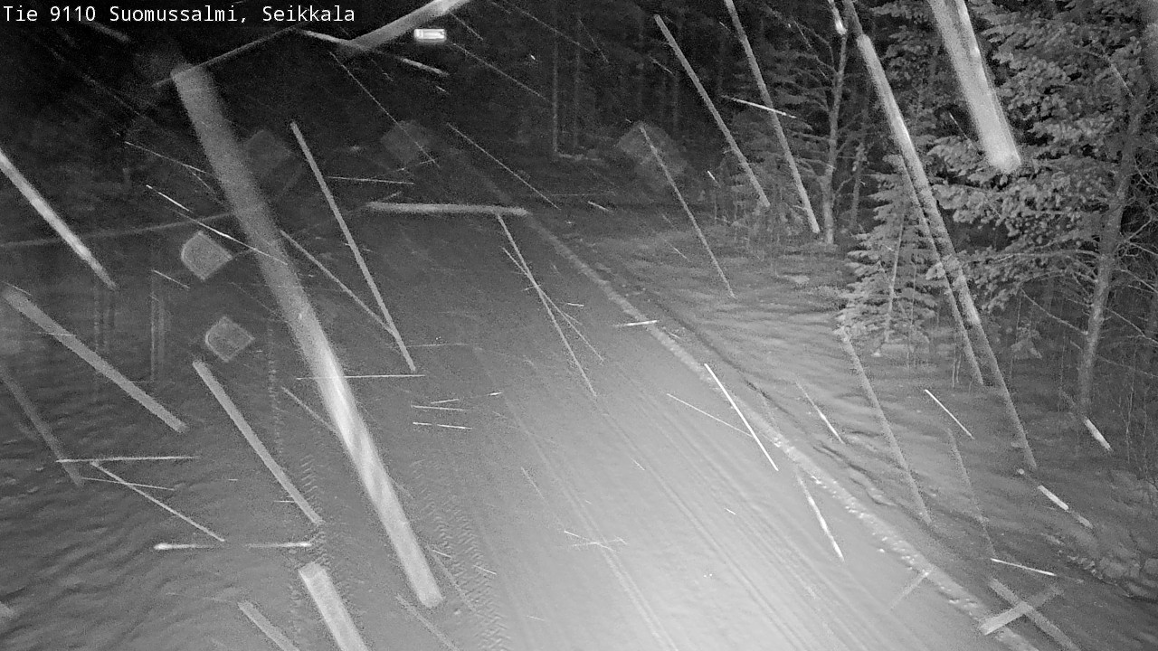 Weather Camera Image Road 9110 Suomussalmi, Seikkala, Suomussalmi, Kainuu