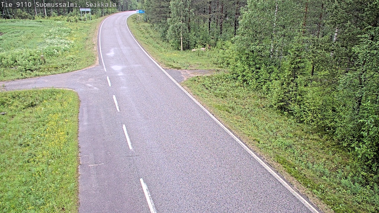 Weather Camera Image Road 9110 Suomussalmi, Seikkala, Suomussalmi, Kainuu