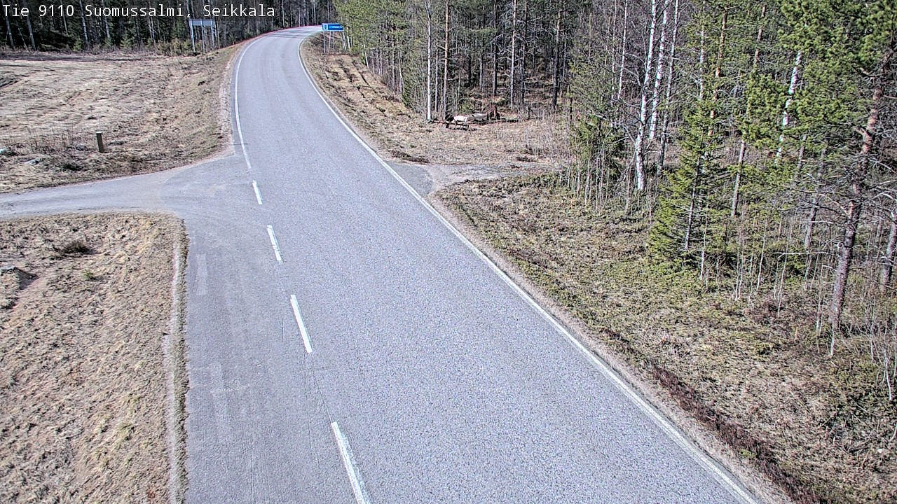 Weather Camera Image Road 9110 Suomussalmi, Seikkala, Suomussalmi, Kainuu