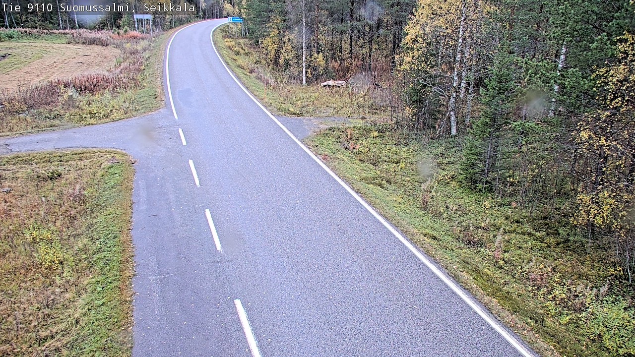 Weather Camera Image Road 9110 Suomussalmi, Seikkala, Suomussalmi, Kainuu