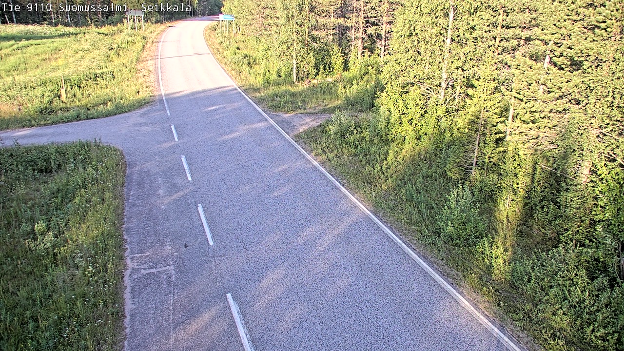 Weather Camera Image Road 9110 Suomussalmi, Seikkala, Suomussalmi, Kainuu