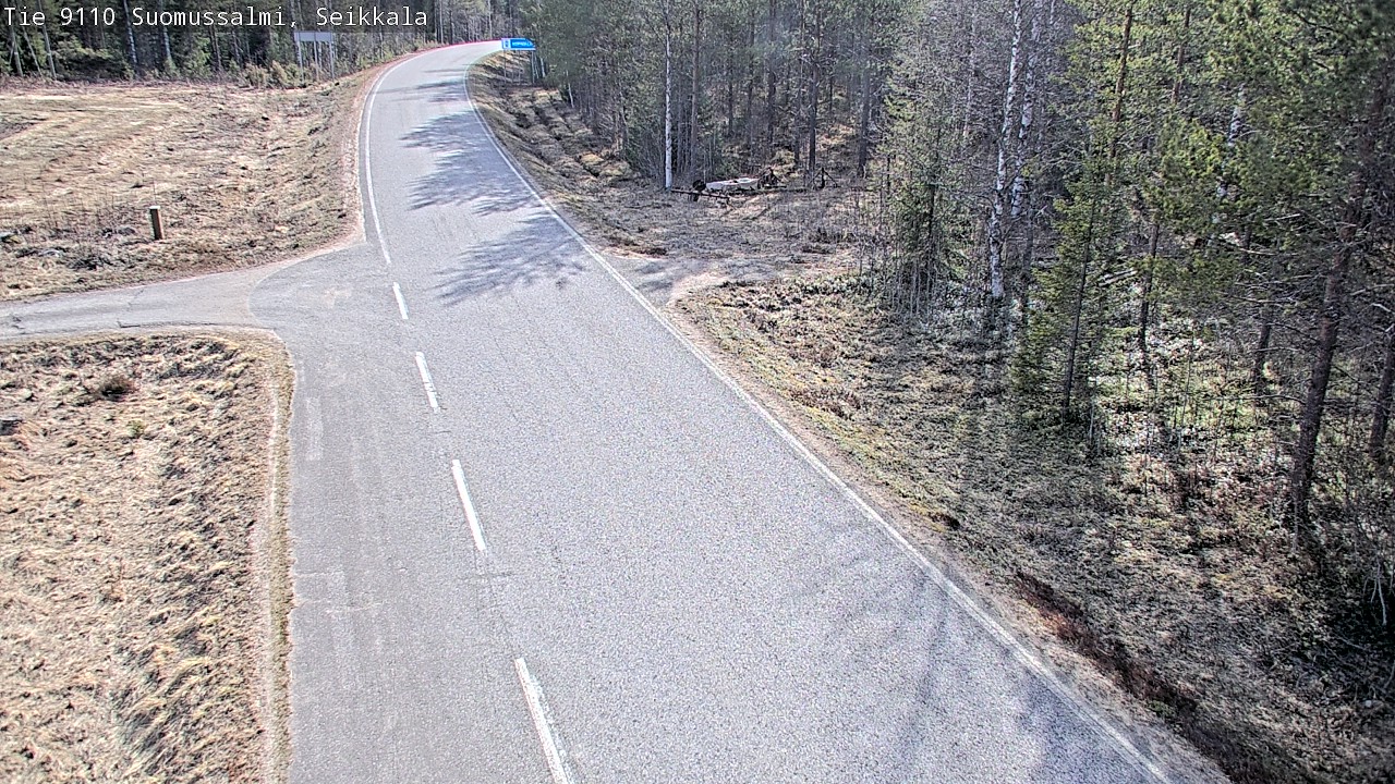 Weather Camera Image Road 9110 Suomussalmi, Seikkala, Suomussalmi, Kainuu