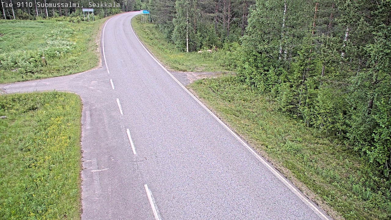 Weather Camera Image Road 9110 Suomussalmi, Seikkala, Suomussalmi, Kainuu