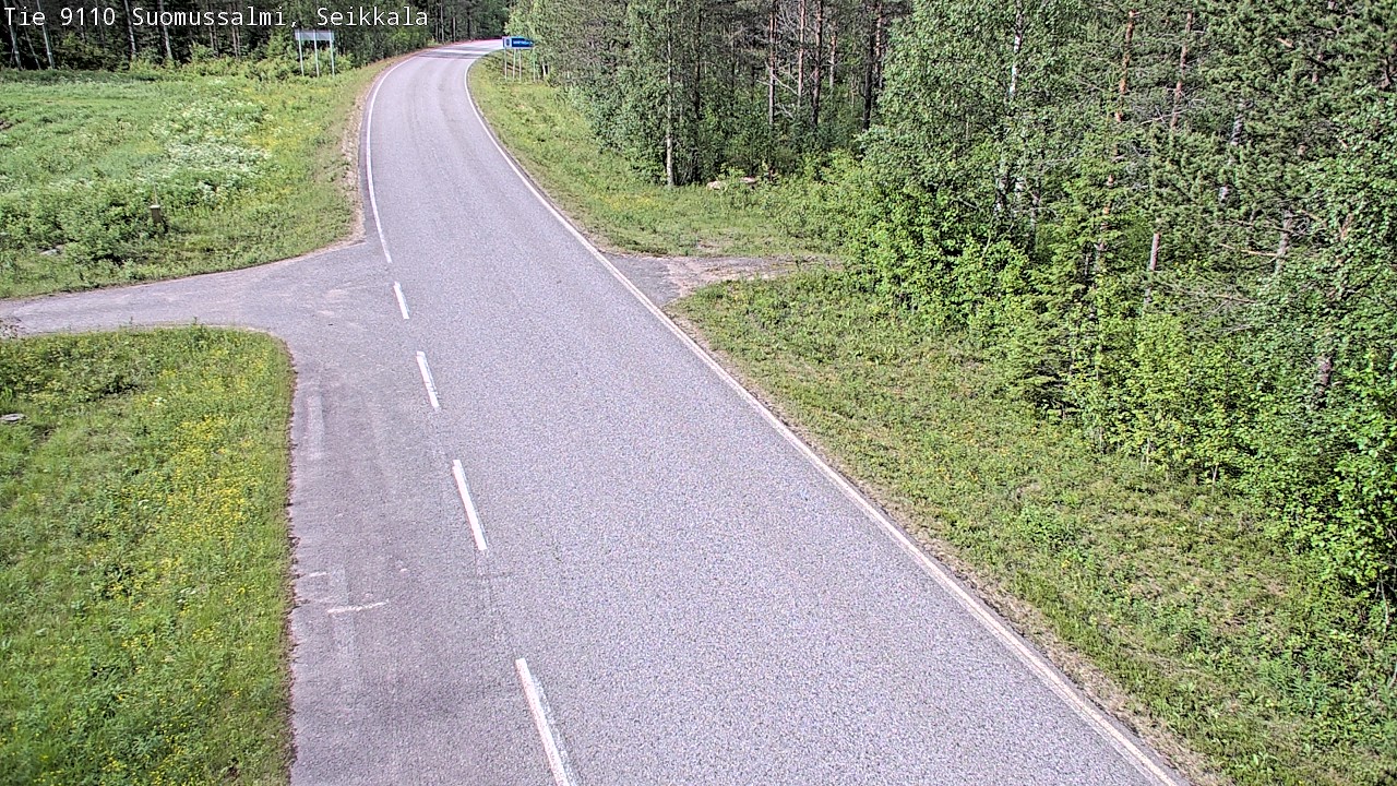 Weather Camera Image Road 9110 Suomussalmi, Seikkala, Suomussalmi, Kainuu