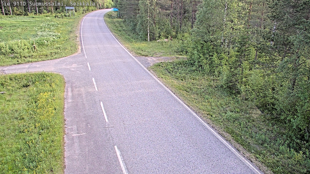 Weather Camera Image Road 9110 Suomussalmi, Seikkala, Suomussalmi, Kainuu