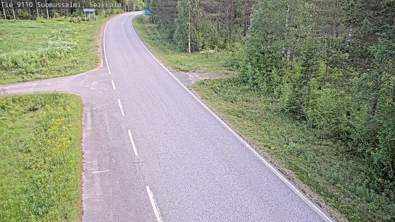 Weather Camera Image Road 9110 Suomussalmi, Seikkala, Suomussalmi, Kainuu