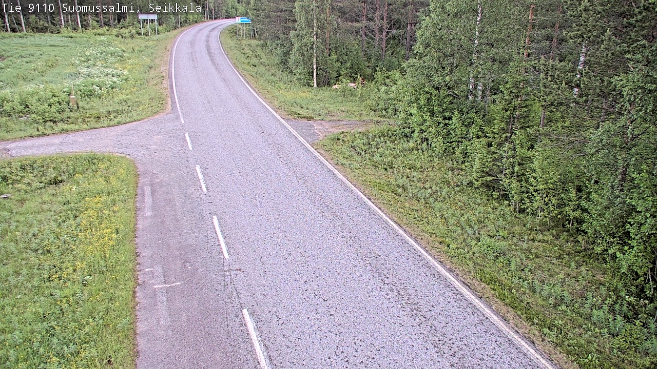 Weather Camera Image Road 9110 Suomussalmi, Seikkala, Suomussalmi, Kainuu