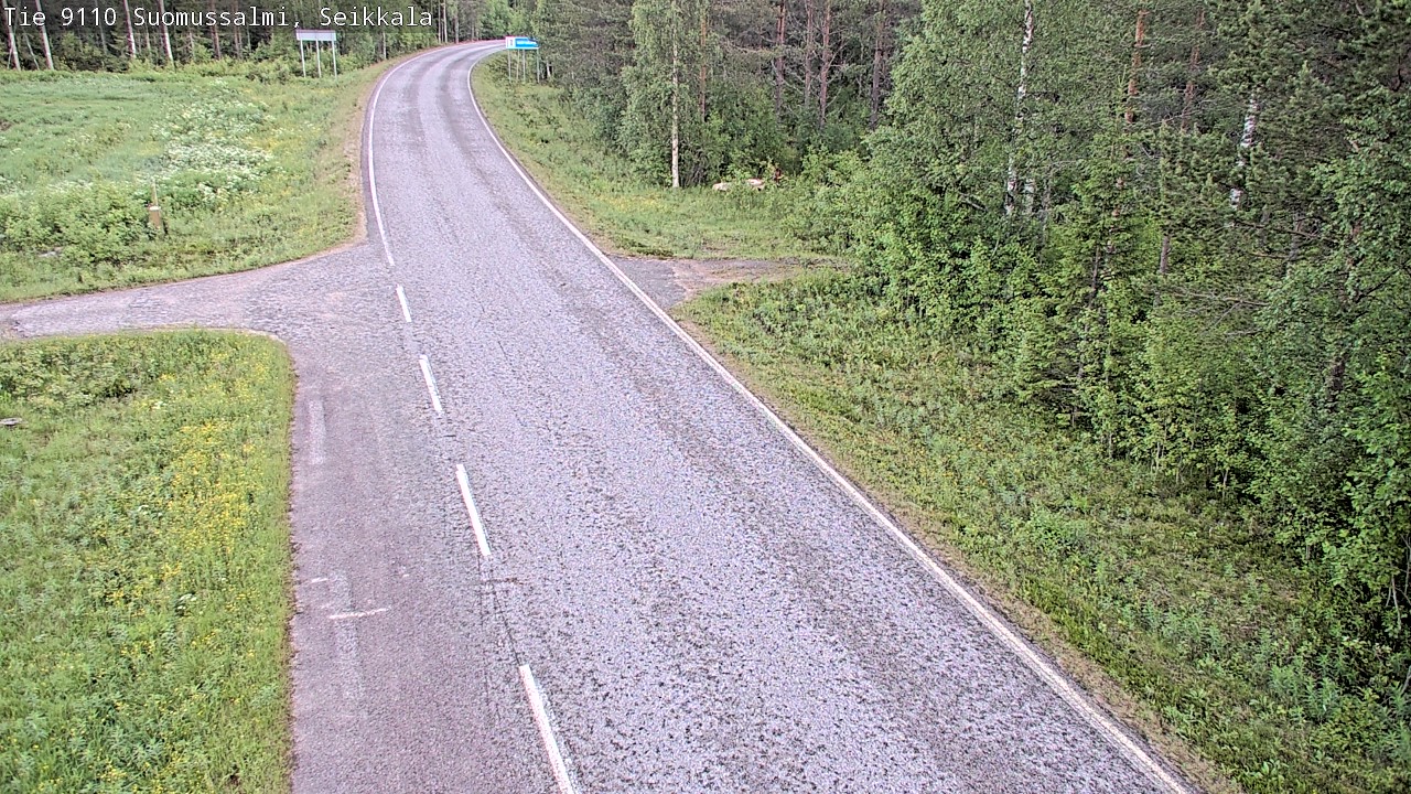 Weather Camera Image Road 9110 Suomussalmi, Seikkala, Suomussalmi, Kainuu