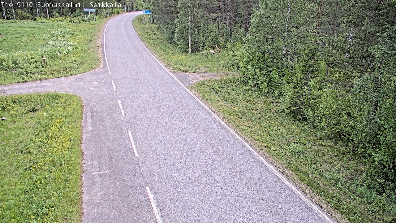 Weather Camera Image Road 9110 Suomussalmi, Seikkala, Suomussalmi, Kainuu