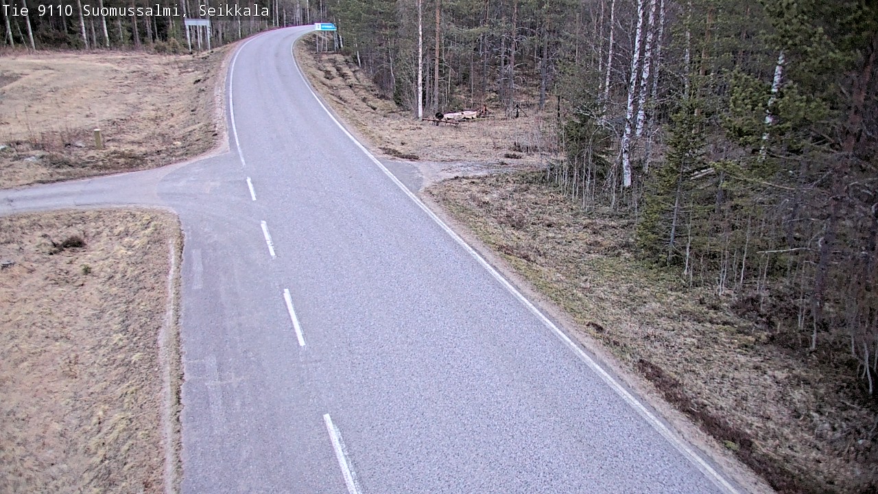 Weather Camera Image Road 9110 Suomussalmi, Seikkala, Suomussalmi, Kainuu