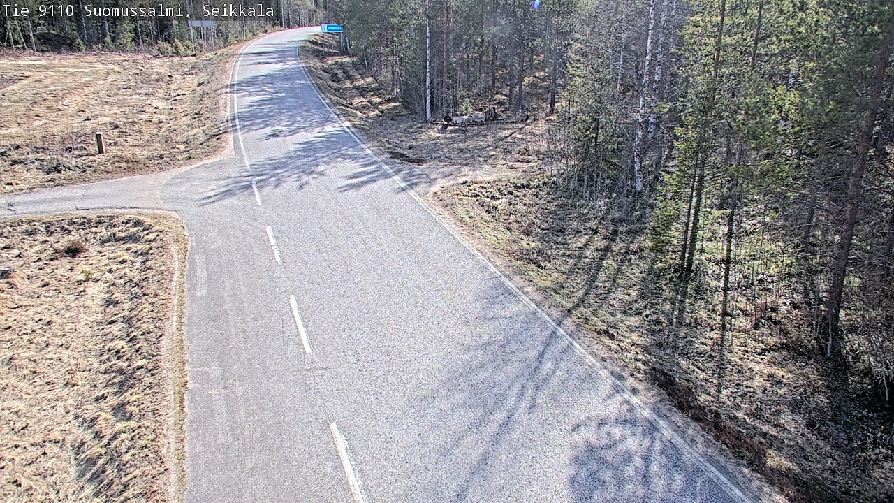 Weather Camera Image Road 9110 Suomussalmi, Seikkala, Suomussalmi, Kainuu