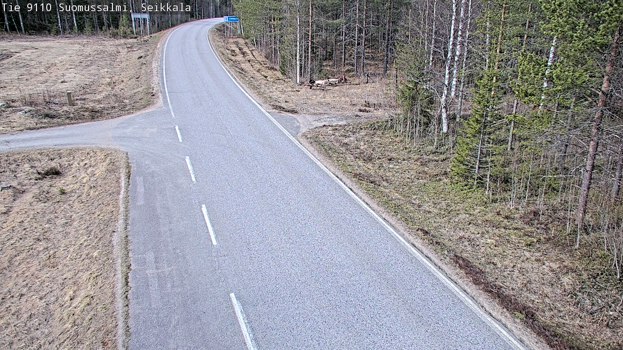 Weather Camera Image Road 9110 Suomussalmi, Seikkala, Suomussalmi, Kainuu