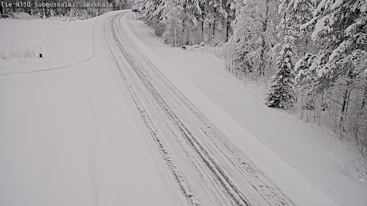 Weather Camera Image Road 9110 Suomussalmi, Seikkala, Suomussalmi, Kainuu