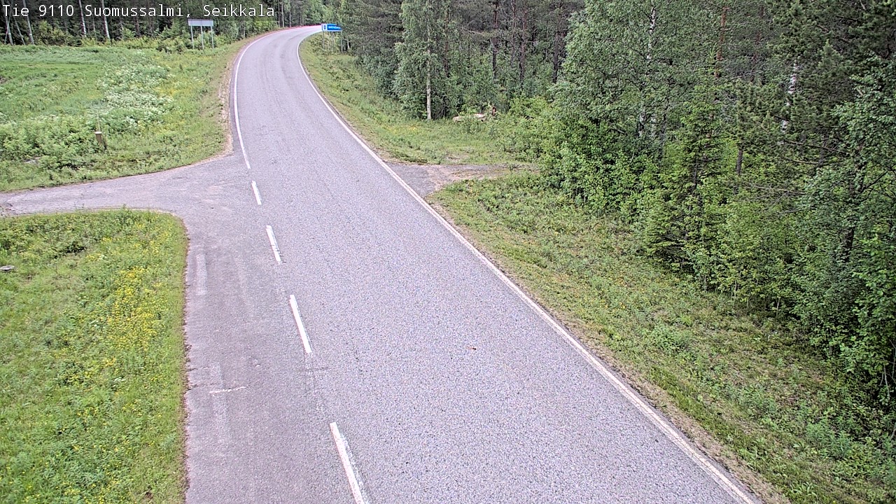 Weather Camera Image Road 9110 Suomussalmi, Seikkala, Suomussalmi, Kainuu
