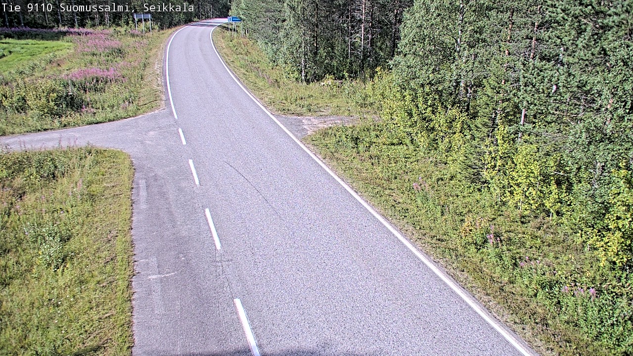 Weather Camera Image Road 9110 Suomussalmi, Seikkala, Suomussalmi, Kainuu