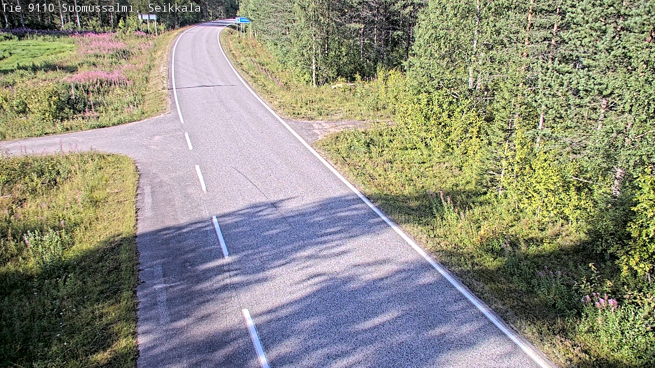 Weather Camera Image Road 9110 Suomussalmi, Seikkala, Suomussalmi, Kainuu