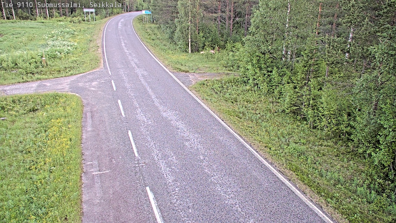 Weather Camera Image Road 9110 Suomussalmi, Seikkala, Suomussalmi, Kainuu