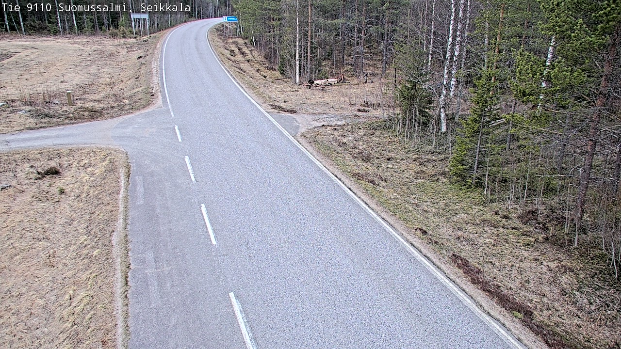 Weather Camera Image Road 9110 Suomussalmi, Seikkala, Suomussalmi, Kainuu