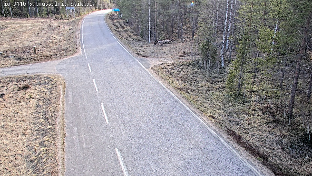 Weather Camera Image Road 9110 Suomussalmi, Seikkala, Suomussalmi, Kainuu