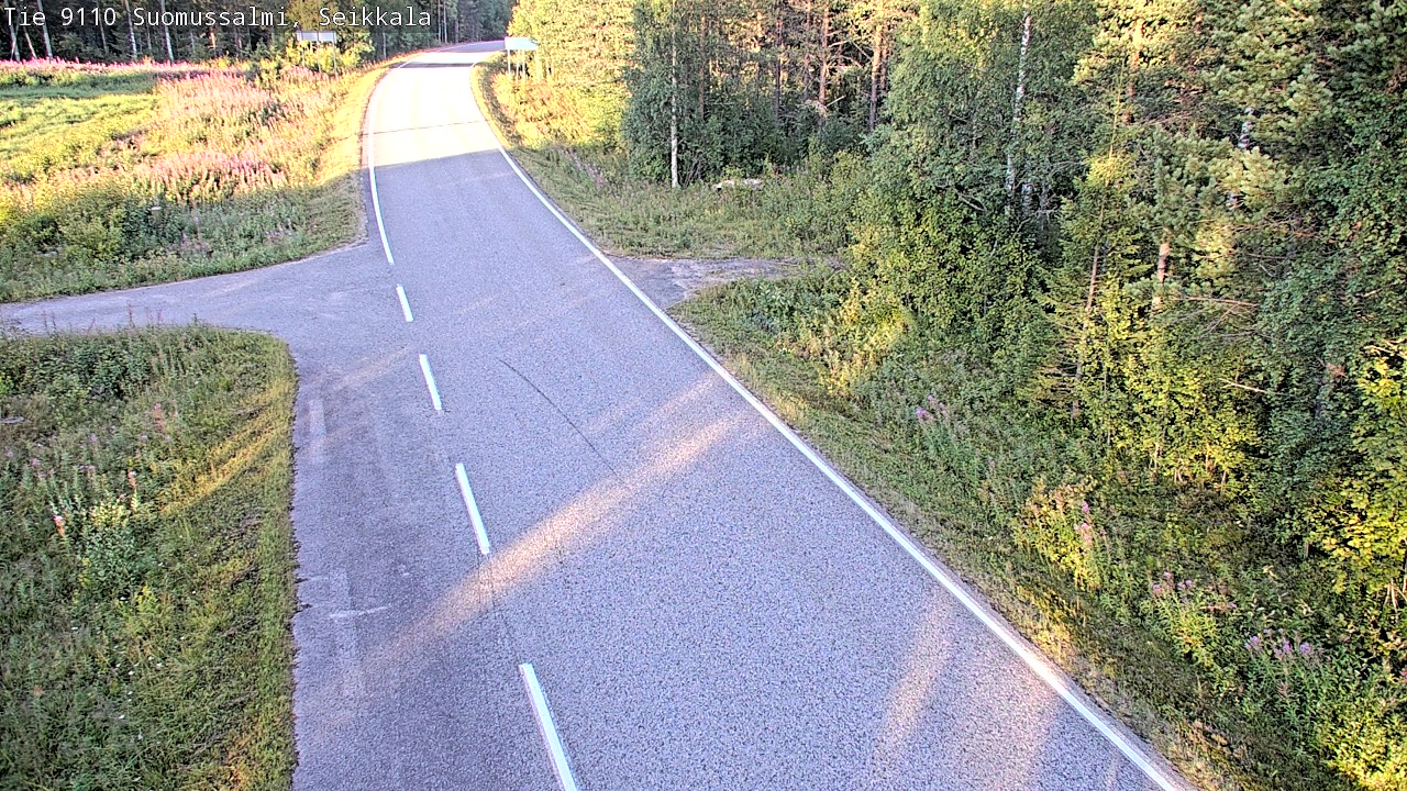 Weather Camera Image Road 9110 Suomussalmi, Seikkala, Suomussalmi, Kainuu