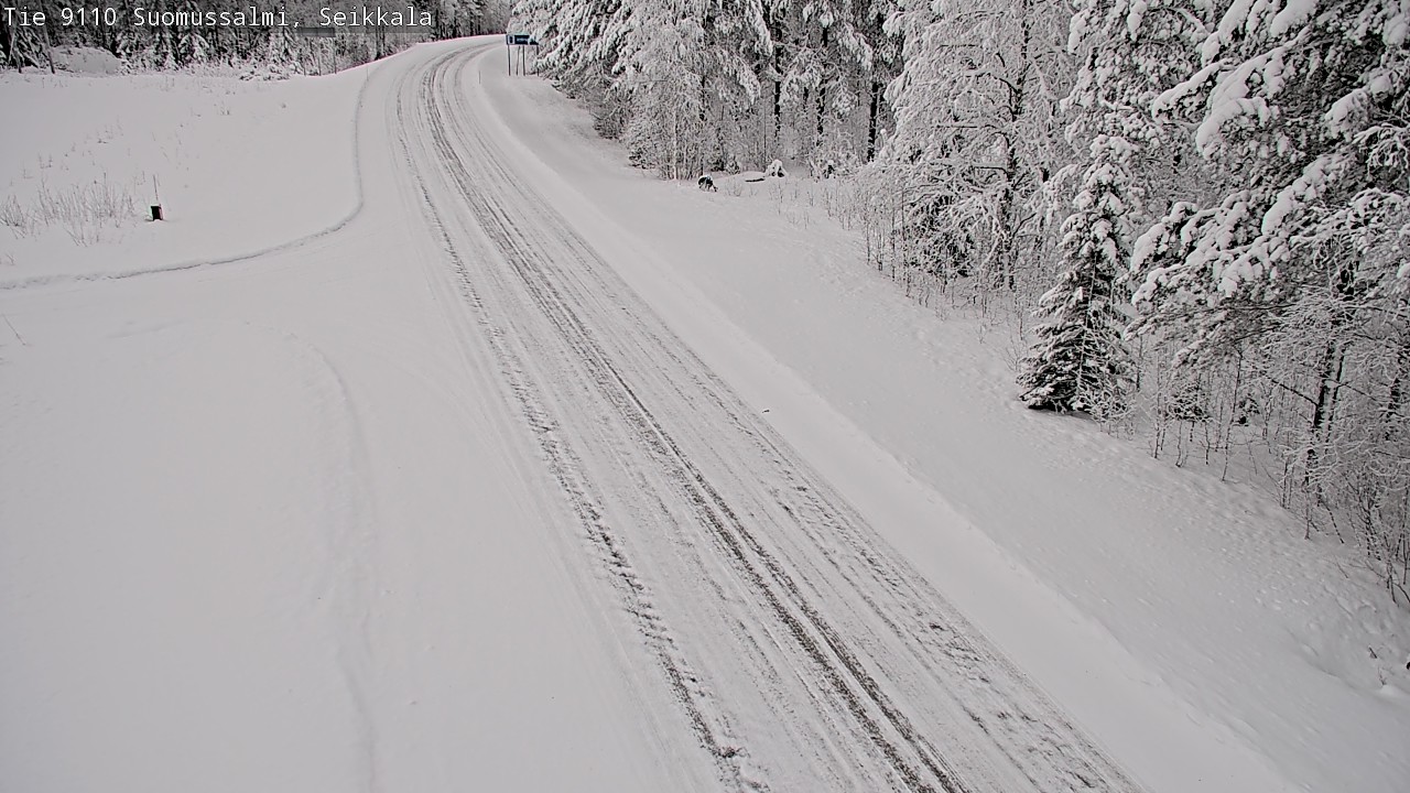 Weather Camera Image Road 9110 Suomussalmi, Seikkala, Suomussalmi, Kainuu