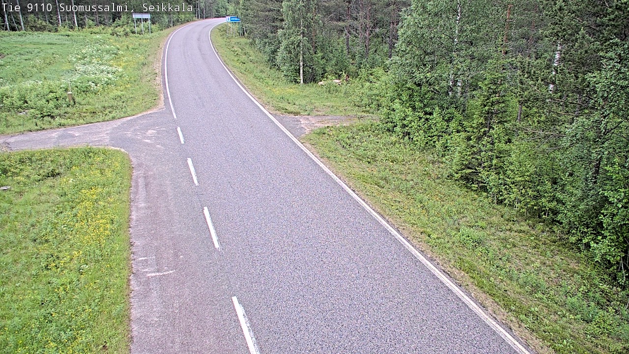 Weather Camera Image Road 9110 Suomussalmi, Seikkala, Suomussalmi, Kainuu