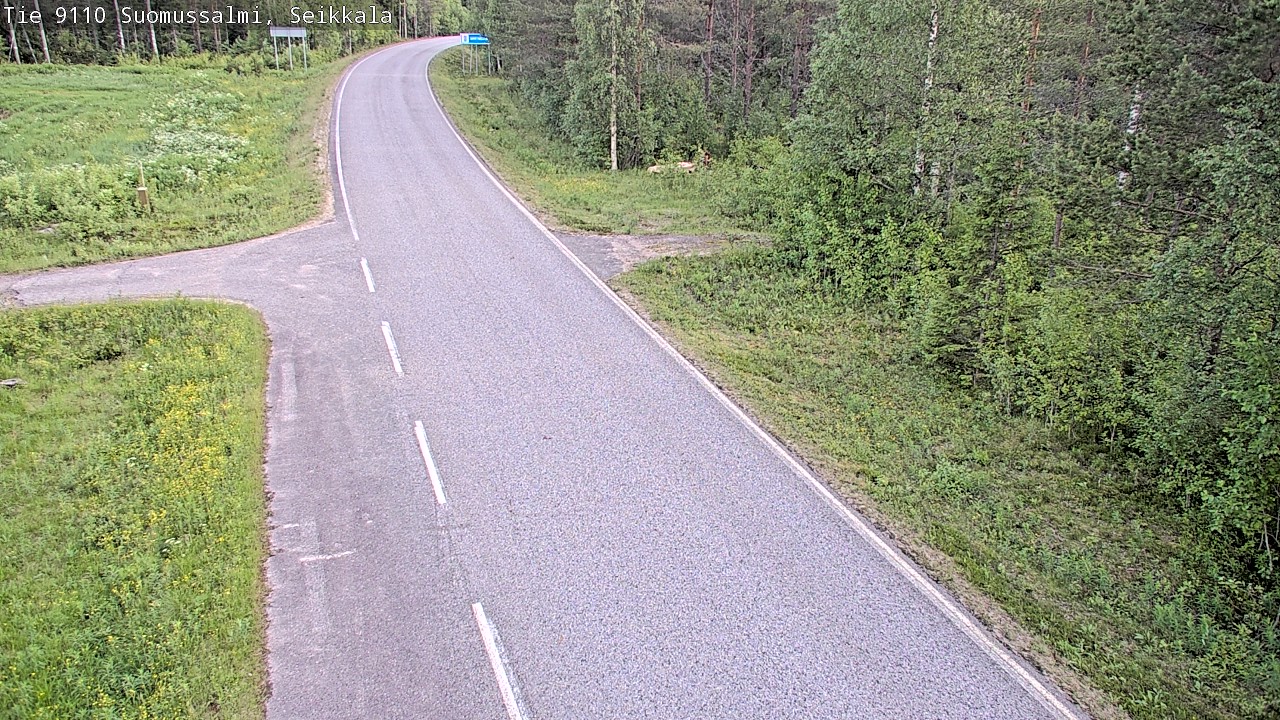 Weather Camera Image Road 9110 Suomussalmi, Seikkala, Suomussalmi, Kainuu