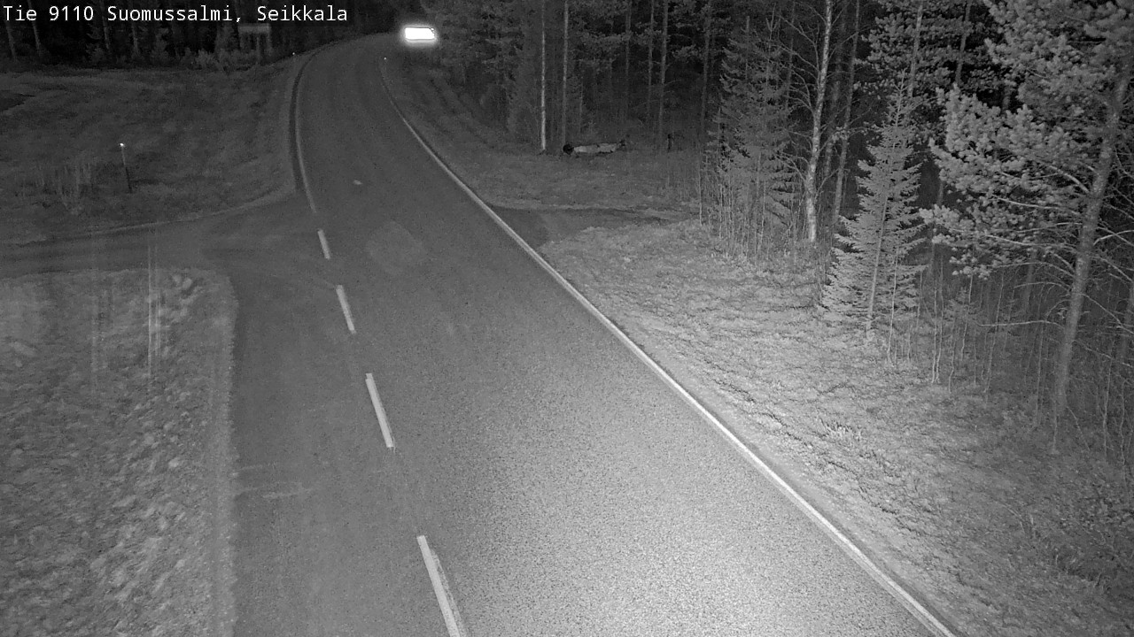 Weather Camera Image Road 9110 Suomussalmi, Seikkala, Suomussalmi, Kainuu