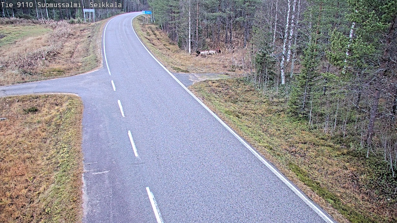 Weather Camera Image Road 9110 Suomussalmi, Seikkala, Suomussalmi, Kainuu