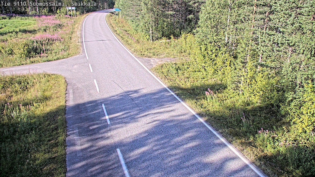 Weather Camera Image Road 9110 Suomussalmi, Seikkala, Suomussalmi, Kainuu