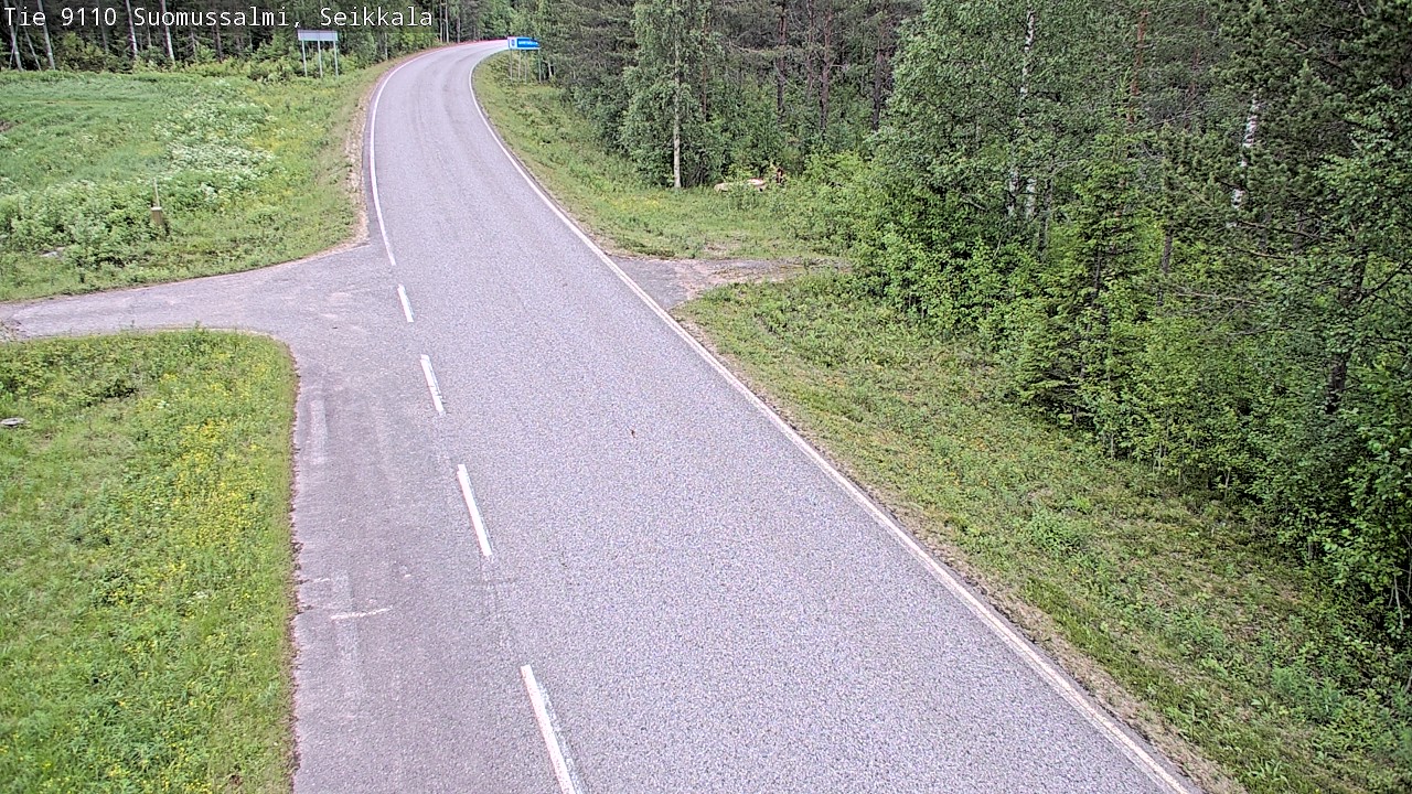 Weather Camera Image Road 9110 Suomussalmi, Seikkala, Suomussalmi, Kainuu