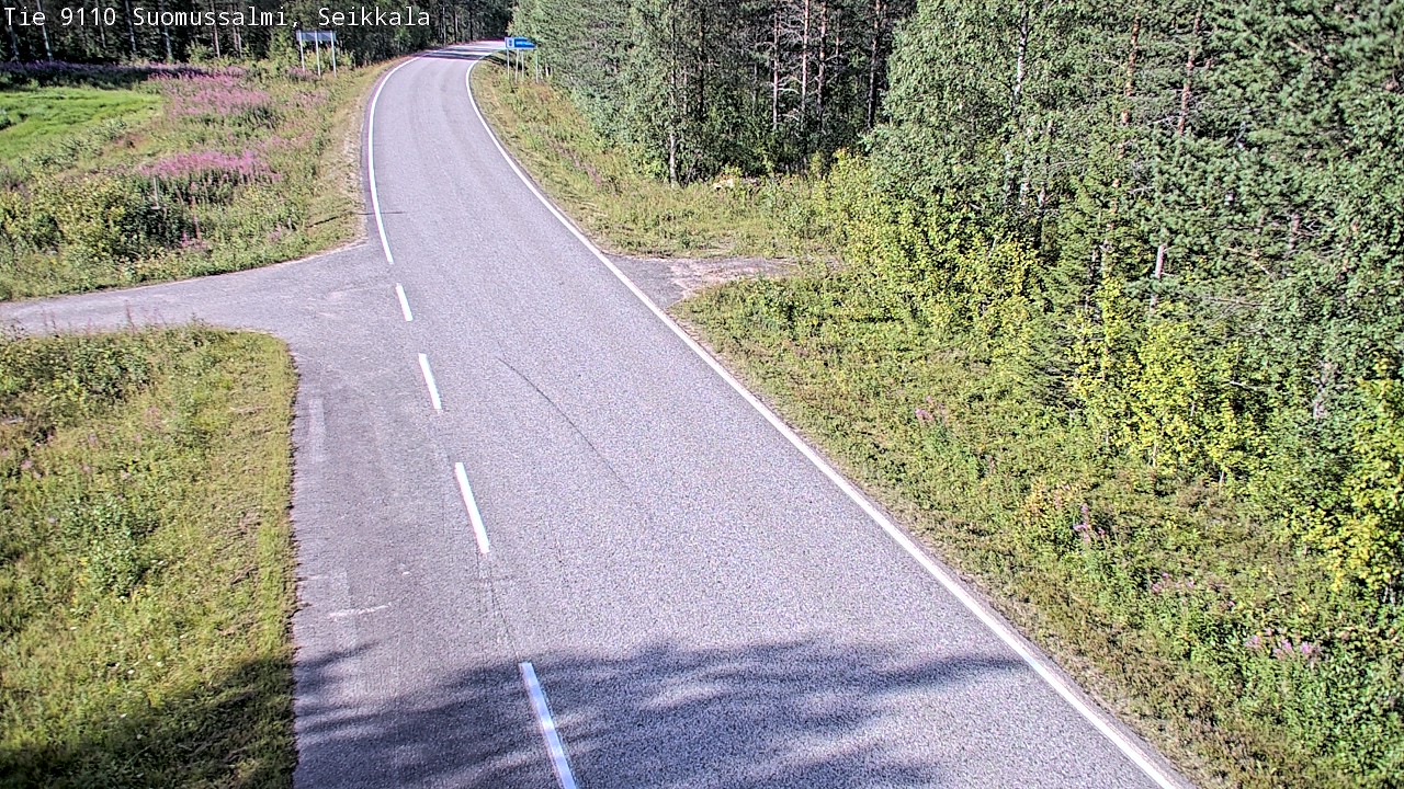 Weather Camera Image Road 9110 Suomussalmi, Seikkala, Suomussalmi, Kainuu