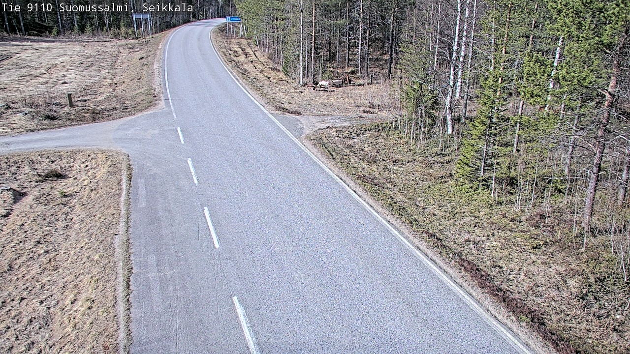 Weather Camera Image Road 9110 Suomussalmi, Seikkala, Suomussalmi, Kainuu
