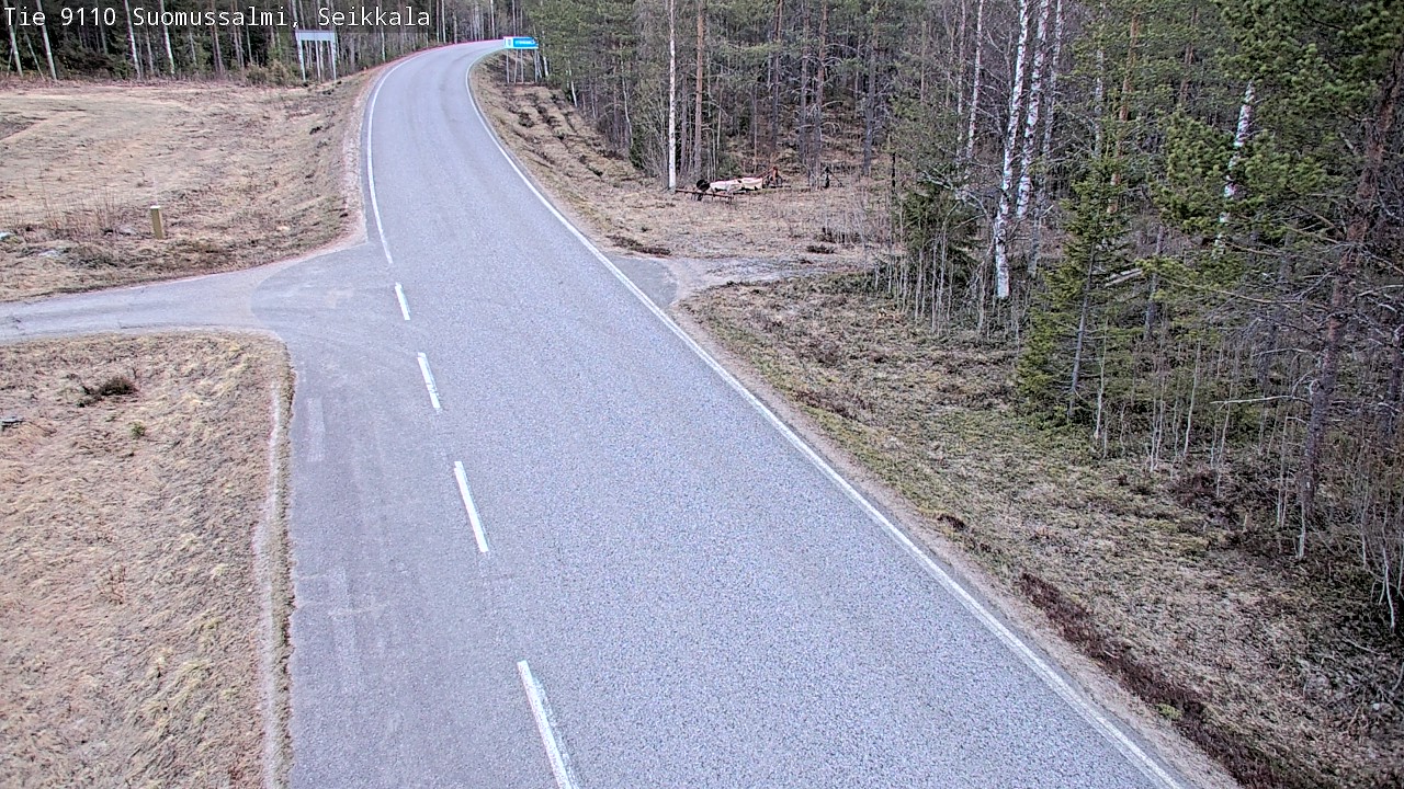 Weather Camera Image Road 9110 Suomussalmi, Seikkala, Suomussalmi, Kainuu