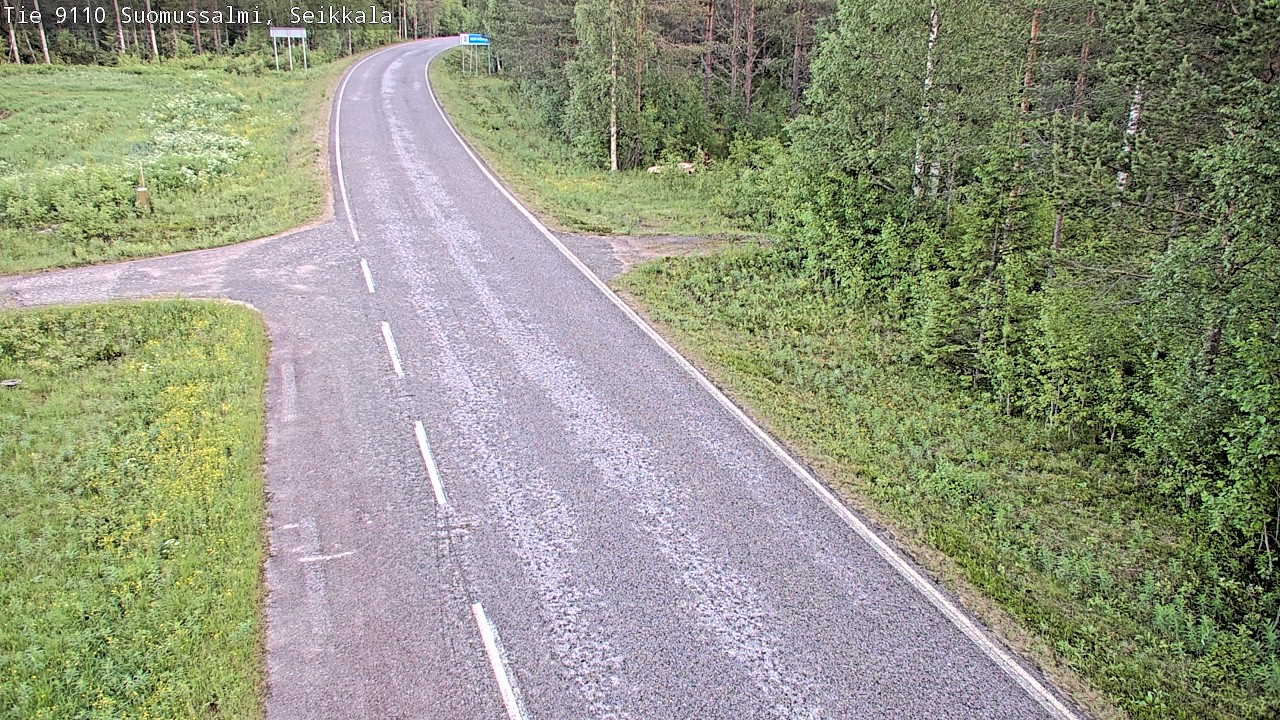 Weather Camera Image Road 9110 Suomussalmi, Seikkala, Suomussalmi, Kainuu