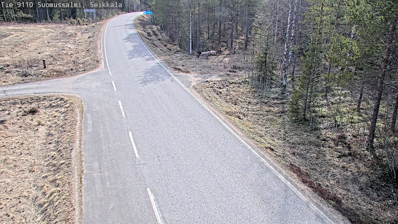 Weather Camera Image Road 9110 Suomussalmi, Seikkala, Suomussalmi, Kainuu