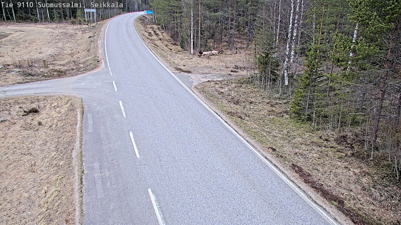 Weather Camera Image Road 9110 Suomussalmi, Seikkala, Suomussalmi, Kainuu