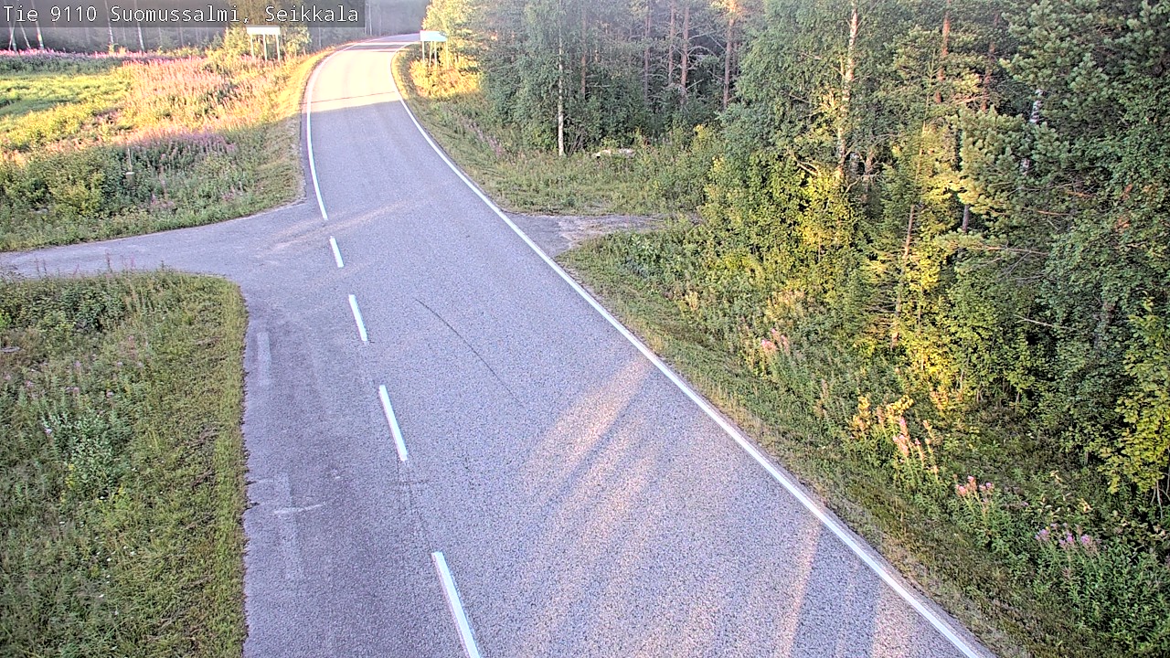 Kelikamerat Kuva Tie 9110 Suomussalmi, Seikkala, Suomussalmi, Kainuu