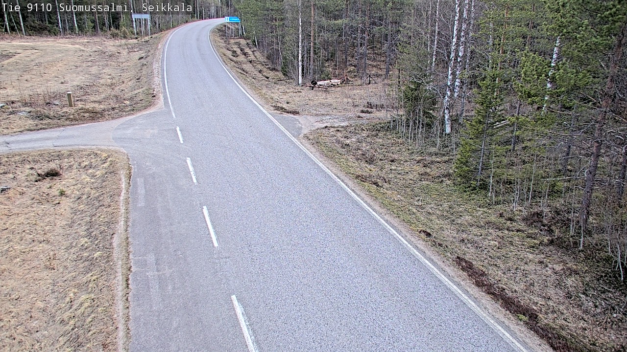 Weather Camera Image Road 9110 Suomussalmi, Seikkala, Suomussalmi, Kainuu