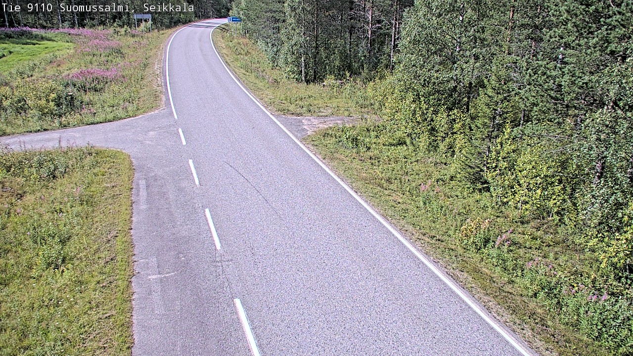 Weather Camera Image Road 9110 Suomussalmi, Seikkala, Suomussalmi, Kainuu